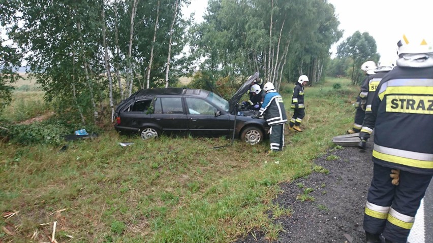 Wypadek bmw między Gorzowem Śląskim i Praszką.