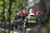 Zawalony dom w Sosnowcu: Pod gruzem może być jedna osoba [NOWE ZDJĘCIA, WIDEO]