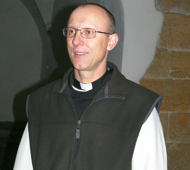 Ojciec Rajmund Guzik, nowy proboszcz cysterskiej parafii w Wąchocku