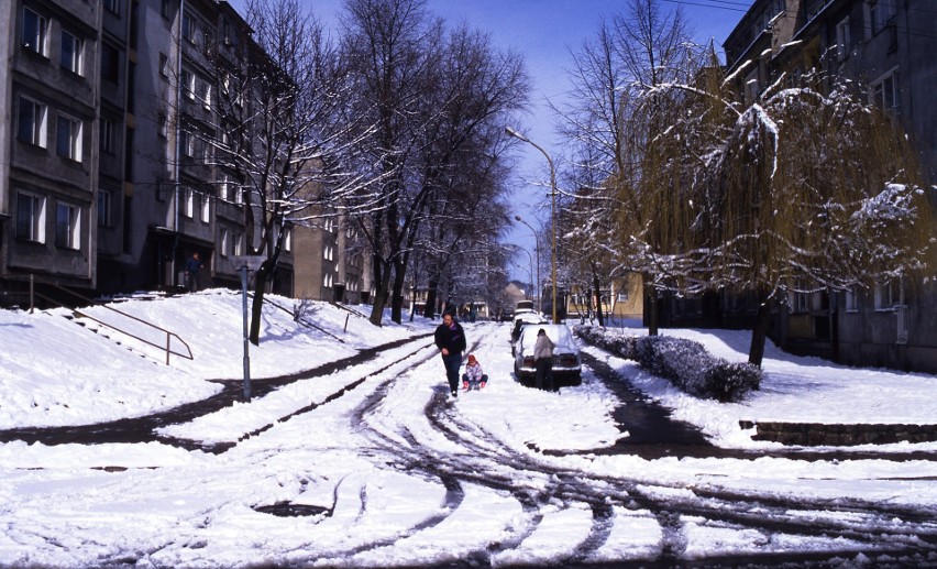 Stargard zimową porą na zdjęciach sprzed lat