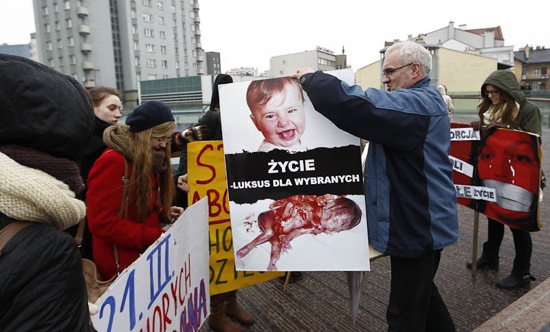 Demonstracja przeciwko aborcji w Rzeszowie...