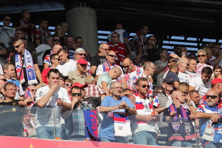 26.07.2019. Kibice na meczu Górnik Zabrze - Zagłębie Lubin....