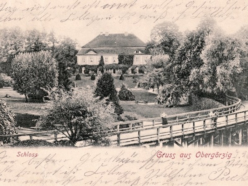 Pałac w Gorzycy na początku XX w.