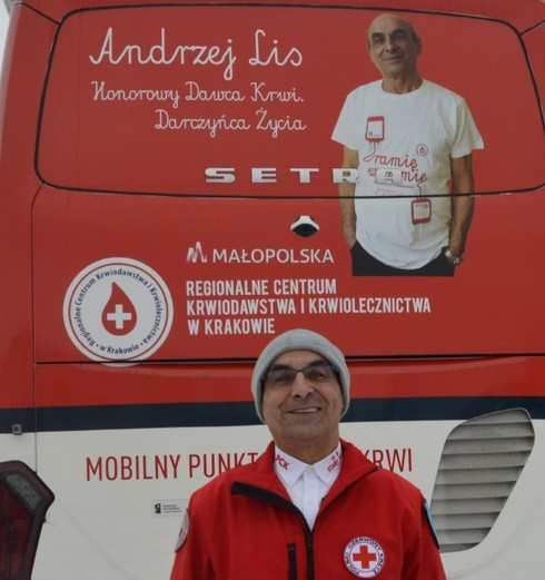 Andrzej Lis - krwiodawca rekordzista apeluje o oddawanie...