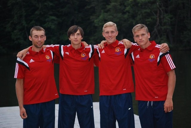 Od lewej: Damian Lichaczewski, Michał Sobanda, Łukasz Posyłajka i Kamil Kusiński.