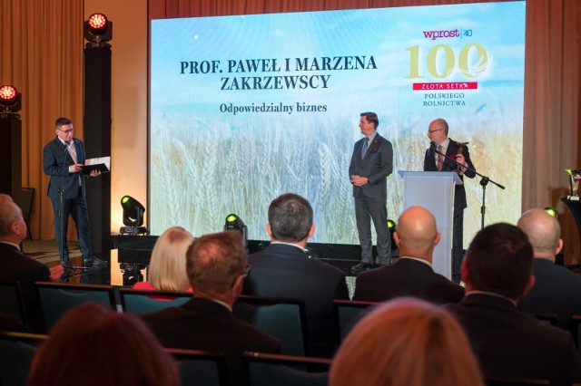 Nagrodę w imieniu prof. Pawła i Marzeny Zakrzewskich odbierał Jerzy Potocki.