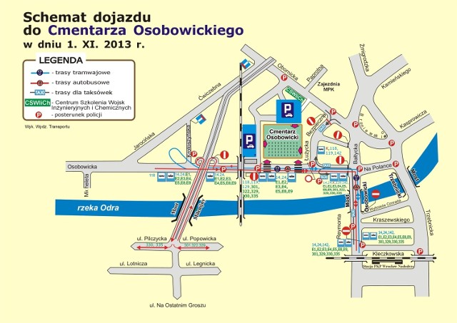 Wszystkich Świętych Wrocław, jak dojechać na Cmentarz Osobowicki?