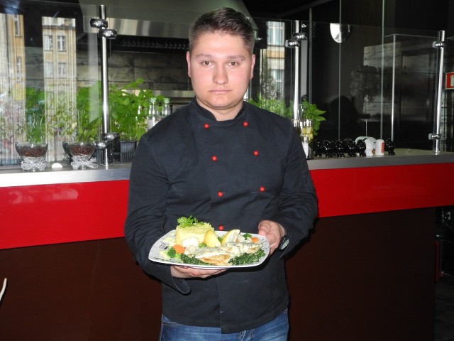 Mariusz Ciruk, główny kucharz białostockiego Da Grasso kocha gotować, robi to z pasją.