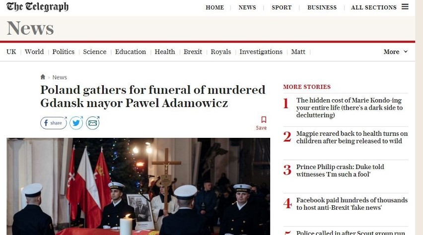 Brytyjki dziennik The Telegraph zaznaczył, że w...