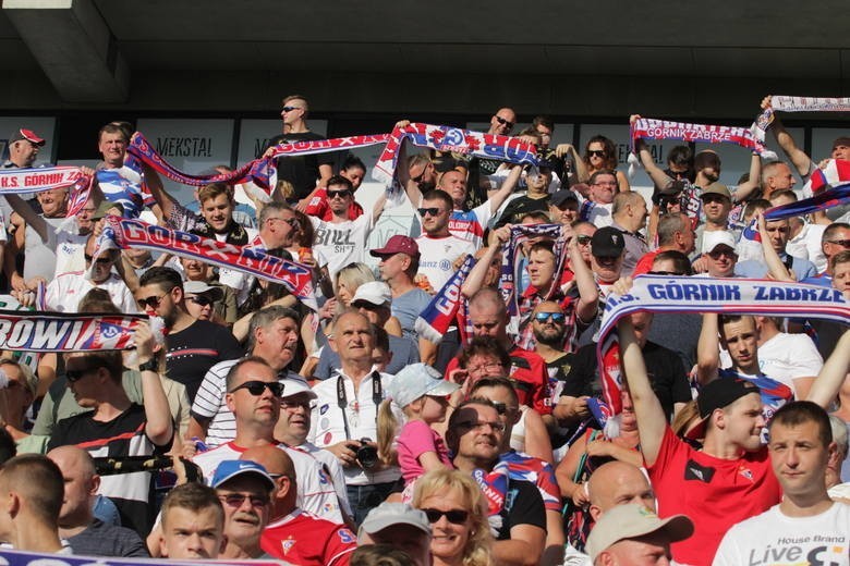 26.07.2019. Kibice na meczu Górnik Zabrze - Zagłębie Lubin....