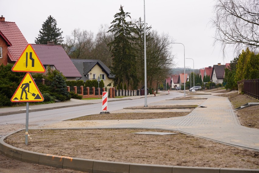 Przebudowa ulicy Kujawskiej w Miastku jest na ukończeniu.
