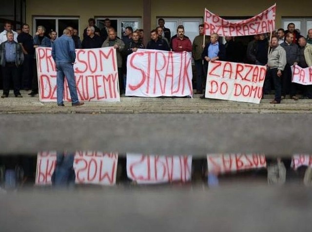 Strajk w białostockim PKS.