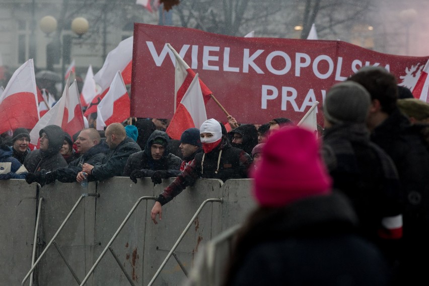 Marsz Niepodległości w Warszawie 2016.