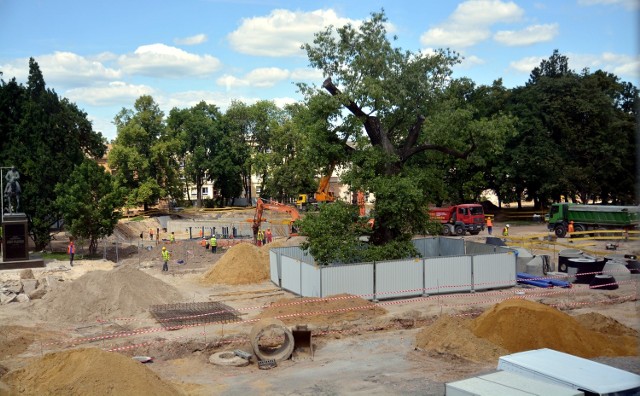Przebudowa placu Litewskiego trwa od dwóch miesięcy