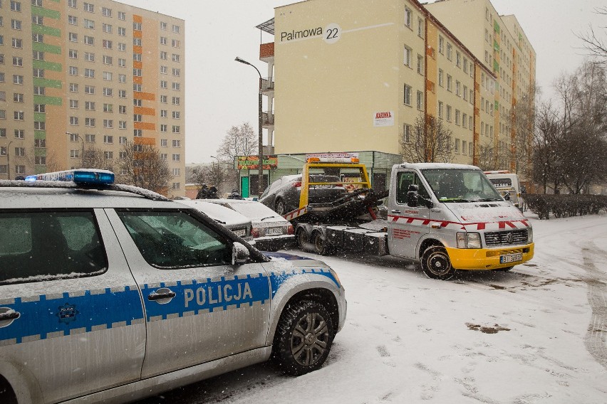 Ścigane bmw już trafiło na lawetę