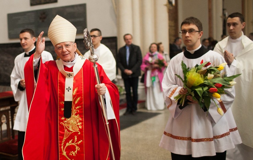 24.04.2015 lodz. podwojne imieniny lodzkich biskupow: abp....