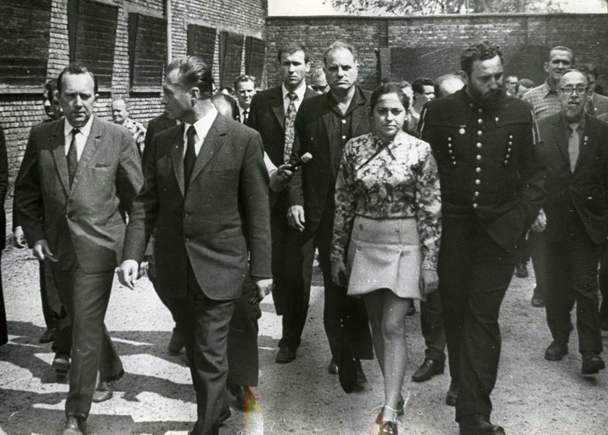 8 czerwca 1972 r. Fidel Castro w Oświęcimiu