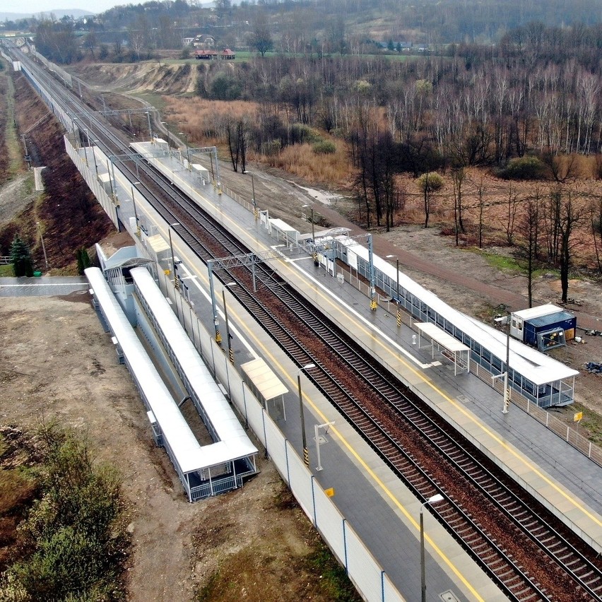 Przystanek kolejowy Kraków Rząska po modernizacji