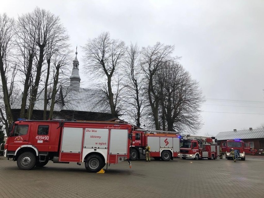 Pożar w kościele w Lipie. Zobacz zdjęcia ze strażackich ćwiczeń