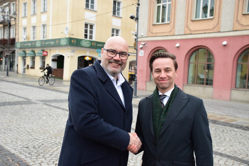 Krzysztof Bosak odwiedził Białystok. Wicemarszałek opowiadał o sytuacji rolników