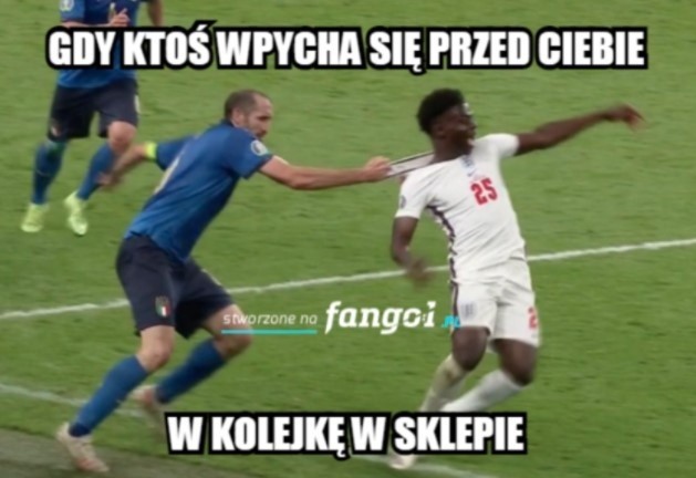 Memy po finale Euro 2020: Chellini do Sterlinga: Do kolejki, kolego! [13.07]