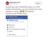 Facebook Snooze - nowa funkcja, która pozwoli wyciszyć znajomych