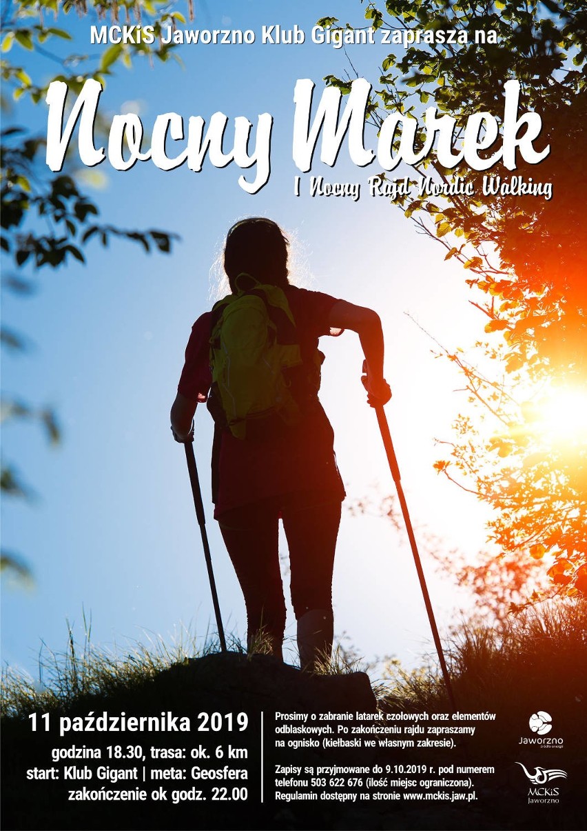 Nocny Rajd Nordic Walking w Jaworznie odbędzie się 11...