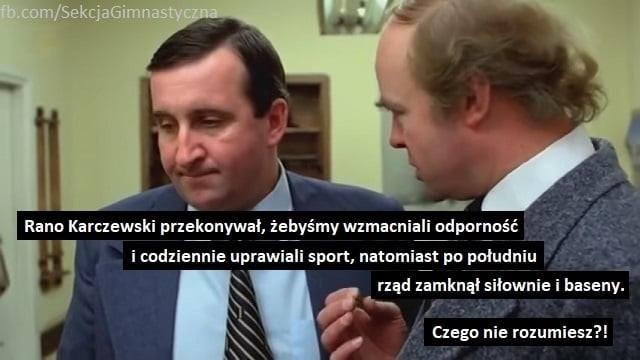 Memy o zamknięciu siłowni i lockdownie branży fitness.