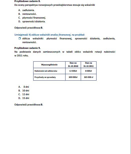 Nowy egzamin zawodowy 2014: TECHNIK RACHUNKOWOŚCI [ARKUSZE, PYTANIA]  