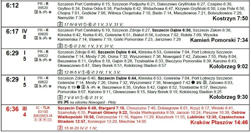 Nowy rozkład jazdy PKP - Szczecin odjazdy od 11.03.2018. Zobacz zmiany. Pilotażowo startuje Szczecińska Kolej Metropolitalna