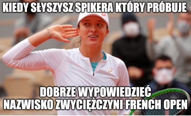 Iga Świątek wygrała French Open 2020 MEMY...