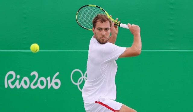 Jerzy Janowicz podczas igrzysk w Rio de Janeiro