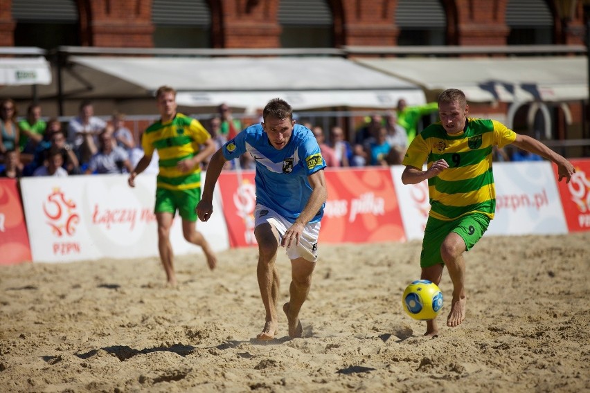 Beachsoccer w Manufakturze. Grembach Łódź w ćwierćfinale Pucharu Polski [ZDJĘCIA]