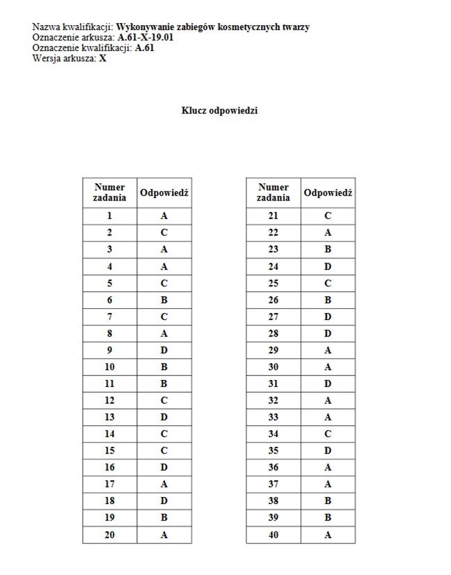 Egzamin zawodowy 2019 CKE: arkusz + klucz odpowiedzi. Wyniki...
