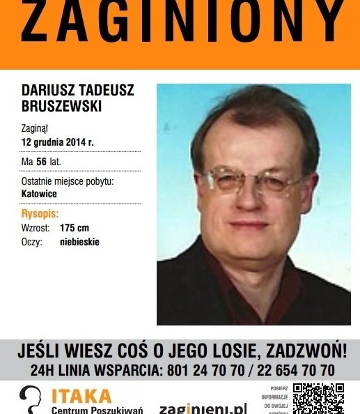 Dariusz Bruszewski zaginął w Katowicach
