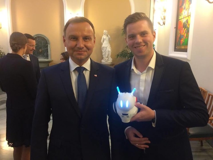 Prezydent Andrzej Duda zobaczył Photona, białostockiego...