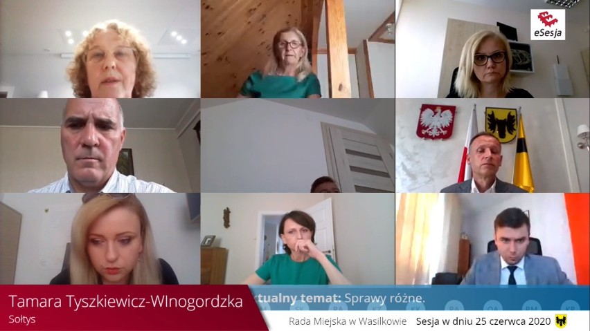 Sesja rady gminy Wasilków w trybie zdalnym
