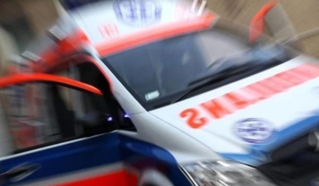 Poszkodowana pasażerka motocykla została przewieziona do zielonogórskiego szpitala