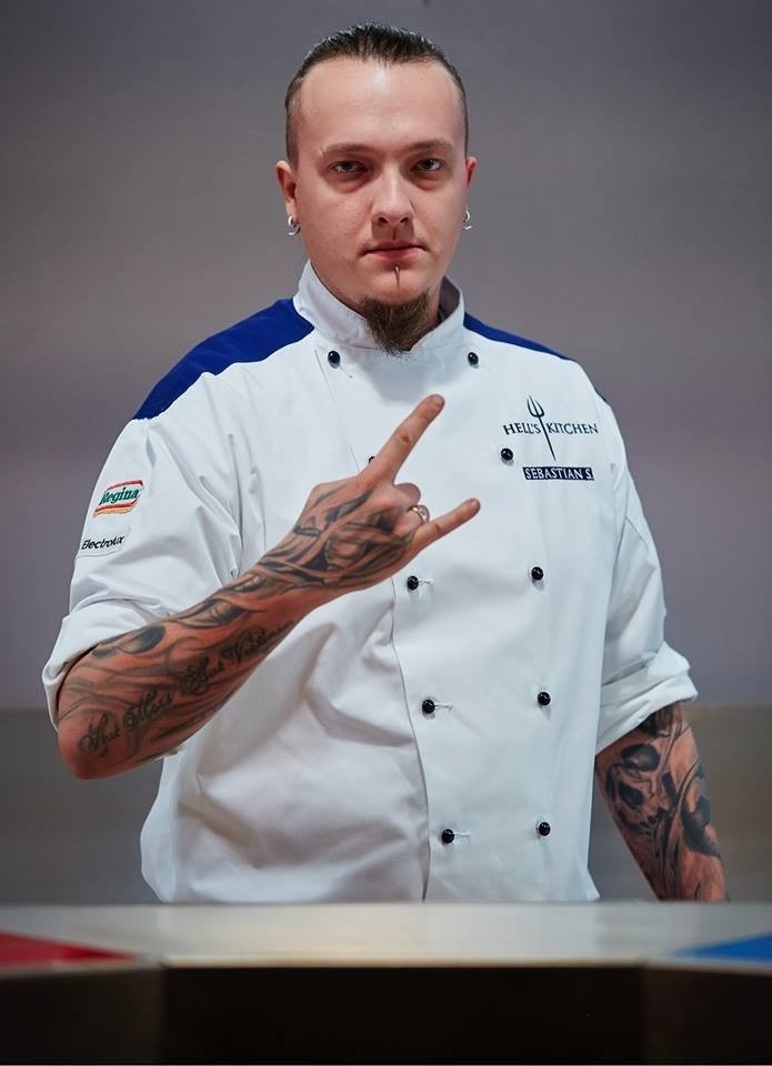 Sebastian Schrom dostał się do Hell's Kitchen - Piekielnej Kuchni szefa Wojciecha Modesta Amaro