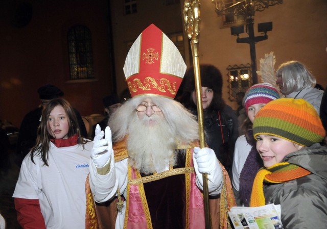 Orszak świętego Mikołaja w Krakowie