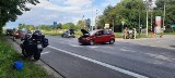 Niebezpieczny wypadek w Papowie Toruńskim z udziałem motocykla i samochodu osobowego