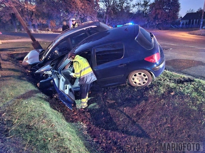 Wypadek w Świniarach Wielkich. Dwa auta wylądowały w rowie.