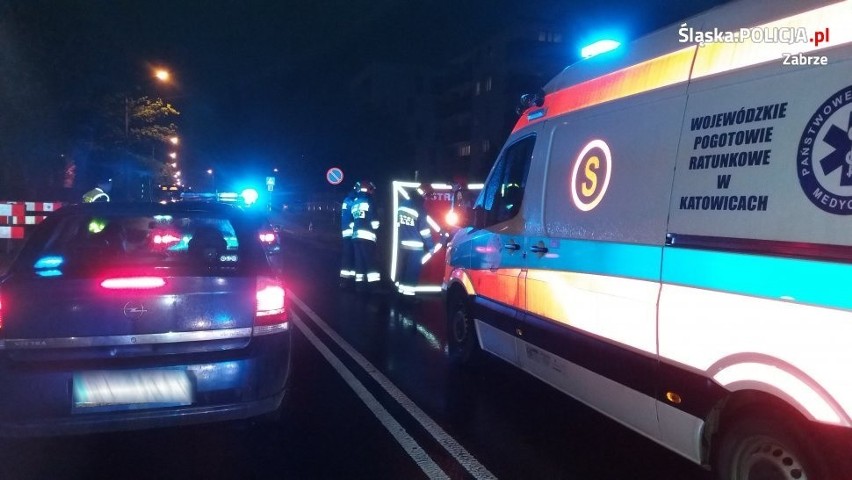 Zabrze: Śmiertelne potrącenie pieszego na Franciszkańskiej. Nie żyje 46-letni mężczyzna ZDJĘCIA