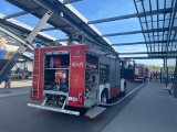 Straż pożarna interweniowała na dworcu PKS w Białymstoku (zdjęcia)