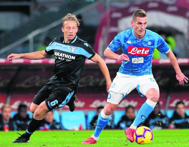 Arkadiusz Milik zdobył bramkę bezpośrednio z rzutu wolnego. Napoli wygrało z Lazio 2:1