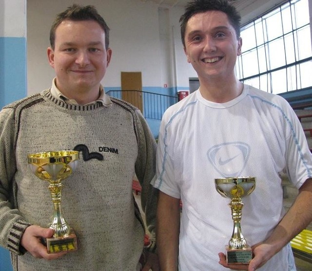 Finaliści mistrzostw Ostrołęki - Jordan Czapski i Paweł Borucki.