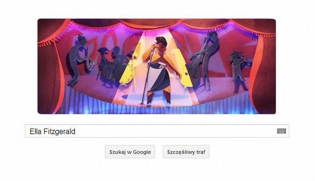 Ella Fitzgerald upamiętniona na Google Doodle.