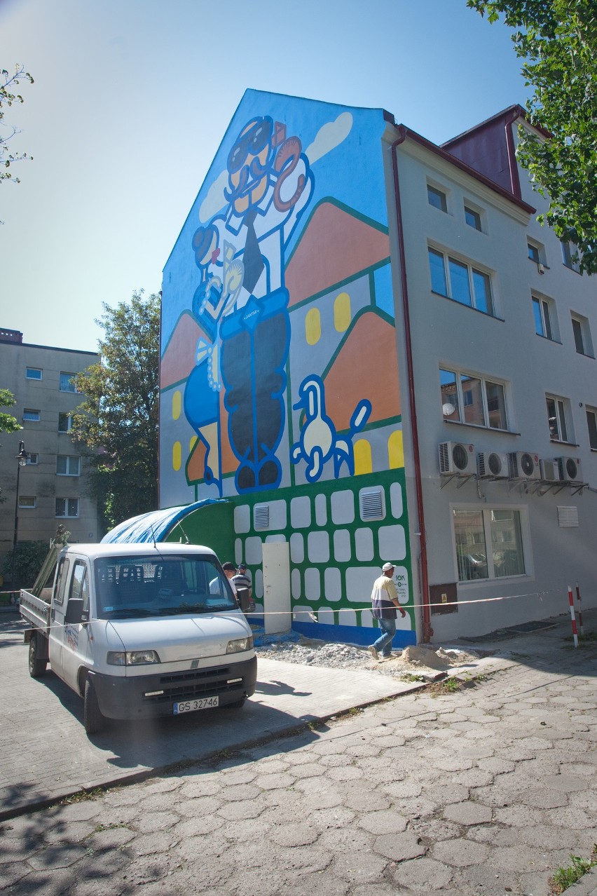 Odsłonięto nowy mural w Słupsku [zdjęcia]