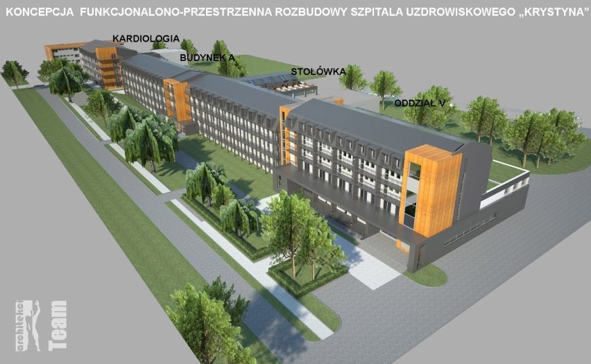 Koncepcja rozbudowy Szpitala Krystyna.