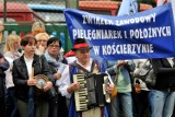 Gdańsk: Protest przed budynkiem dyrekcji pomorskiego NFZ [ZDJĘCIA, WIDEO]